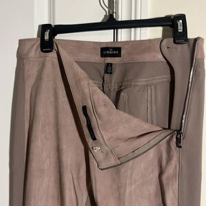 White House Black Market Suede Front/Rayon Spandex Back The Leggings. Sz 6. NWOT